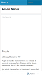 Mobile Screenshot of amensister.wordpress.com