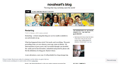 Desktop Screenshot of novaheart.wordpress.com