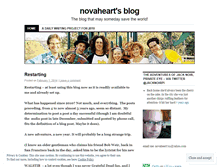 Tablet Screenshot of novaheart.wordpress.com