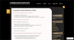 Desktop Screenshot of collaborativenetwork.wordpress.com