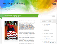 Tablet Screenshot of knittingwithknancy.wordpress.com