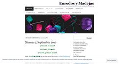 Desktop Screenshot of enredosymadejas.wordpress.com