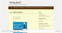 Desktop Screenshot of givingbackbook.wordpress.com