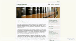 Desktop Screenshot of legalnihilist.wordpress.com