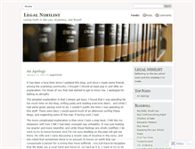 Tablet Screenshot of legalnihilist.wordpress.com