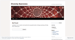 Desktop Screenshot of diversityawareness.wordpress.com