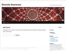 Tablet Screenshot of diversityawareness.wordpress.com