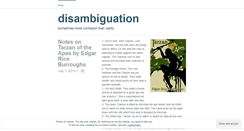 Desktop Screenshot of disambiguation.wordpress.com