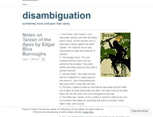 Tablet Screenshot of disambiguation.wordpress.com