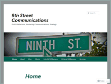 Tablet Screenshot of 9thstreetpr.wordpress.com