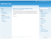 Tablet Screenshot of bestpricetoys.wordpress.com