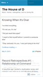 Mobile Screenshot of houseofd.wordpress.com