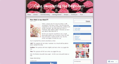 Desktop Screenshot of cakedecoratingforbeginners.wordpress.com