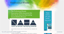 Desktop Screenshot of professionalbeautyandexpos.wordpress.com