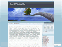 Tablet Screenshot of kendrickwedding.wordpress.com