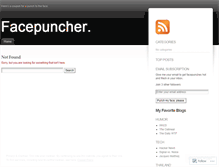 Tablet Screenshot of facepuncher.wordpress.com