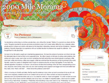 Tablet Screenshot of 2000milemomma.wordpress.com