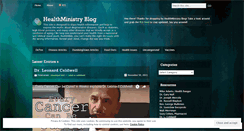 Desktop Screenshot of healthministry.wordpress.com