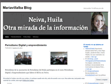Tablet Screenshot of mariavillalba.wordpress.com
