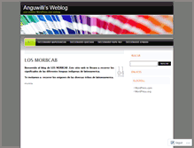 Tablet Screenshot of anguwilli.wordpress.com