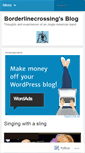 Mobile Screenshot of borderlinecrossing.wordpress.com