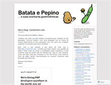 Tablet Screenshot of batataepepino.wordpress.com