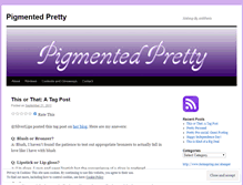 Tablet Screenshot of pigmentedpretty.wordpress.com