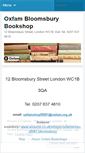 Mobile Screenshot of oxfambloomsburybooks.wordpress.com