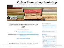 Tablet Screenshot of oxfambloomsburybooks.wordpress.com