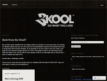 Tablet Screenshot of be2kool.wordpress.com