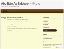 Tablet Screenshot of abubakrassiddeeq.wordpress.com