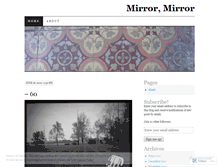 Tablet Screenshot of intothemirror.wordpress.com