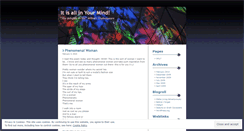 Desktop Screenshot of itisallinyourmind.wordpress.com