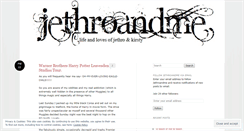 Desktop Screenshot of jethroandme.wordpress.com