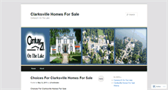 Desktop Screenshot of clarksvillehomesforsale.wordpress.com