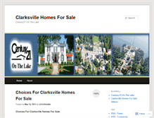 Tablet Screenshot of clarksvillehomesforsale.wordpress.com