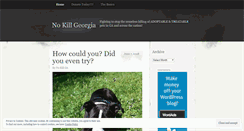 Desktop Screenshot of nokillga.wordpress.com