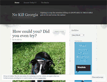 Tablet Screenshot of nokillga.wordpress.com