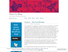Tablet Screenshot of nixxy91.wordpress.com
