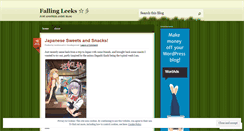 Desktop Screenshot of leeksarefalling.wordpress.com