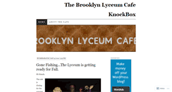 Desktop Screenshot of brooklynlyceumcafe.wordpress.com