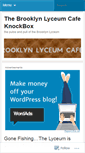 Mobile Screenshot of brooklynlyceumcafe.wordpress.com