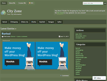 Tablet Screenshot of cityzone.wordpress.com