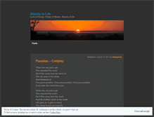 Tablet Screenshot of melodytolife.wordpress.com