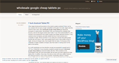 Desktop Screenshot of googletablets.wordpress.com