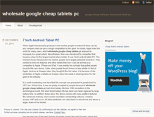 Tablet Screenshot of googletablets.wordpress.com