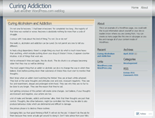 Tablet Screenshot of addictioncure.wordpress.com