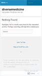Mobile Screenshot of diversemedicine.wordpress.com