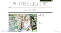Desktop Screenshot of myfavouritecolourisshiny.wordpress.com