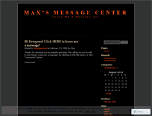 Tablet Screenshot of mrmaxmoses.wordpress.com